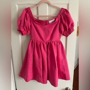 Perseverance London Pink Dress with Puff Sleeves size UK 8